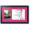 ArtToFrames Collage Photo Picture Frame with 1 - 5x7, 8x10 inch Openings, Framed in Black with Over 62 Mat Color Options and Regular Glass (CSM-3926-166)